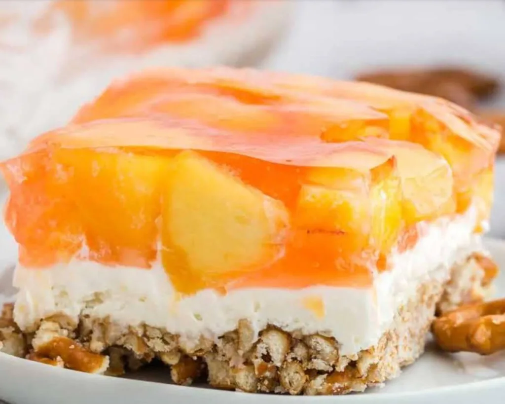 Peach Pretzel Delight Recipe