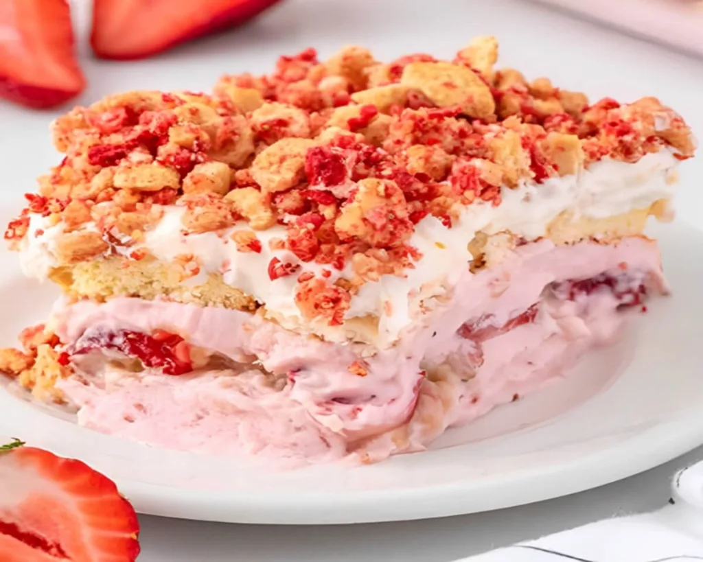 Strawberry Shortcake Icebox Cake