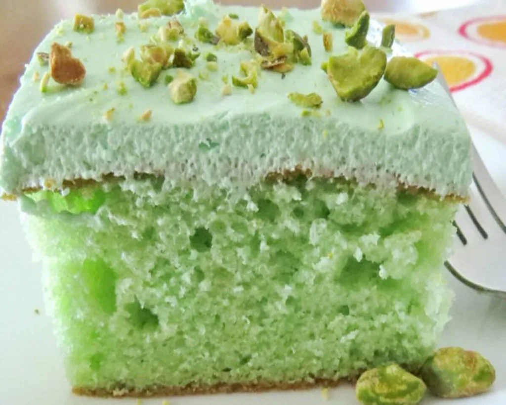 Pistachio Pudding Poke Cake