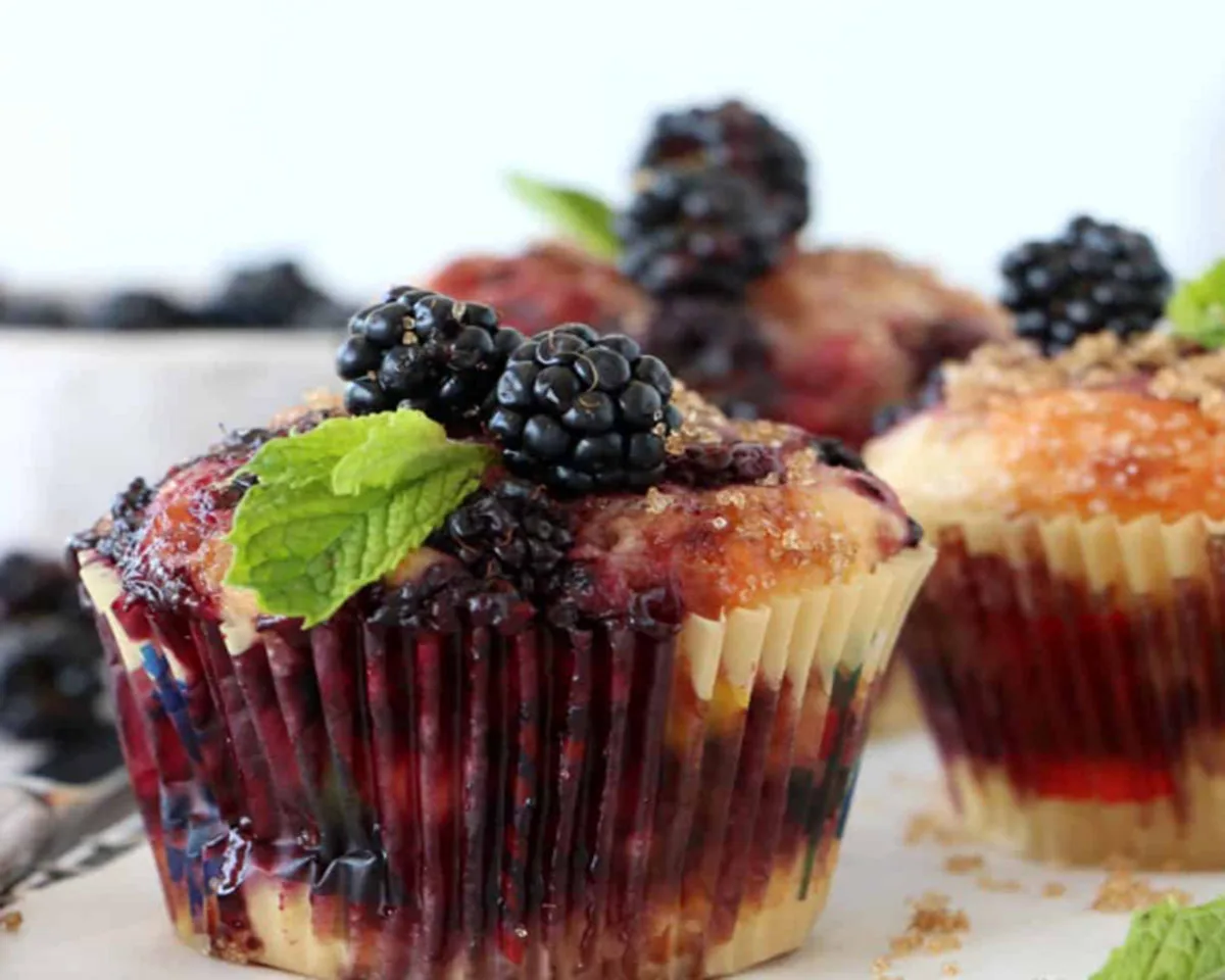 Blackberry Swirl Muffins