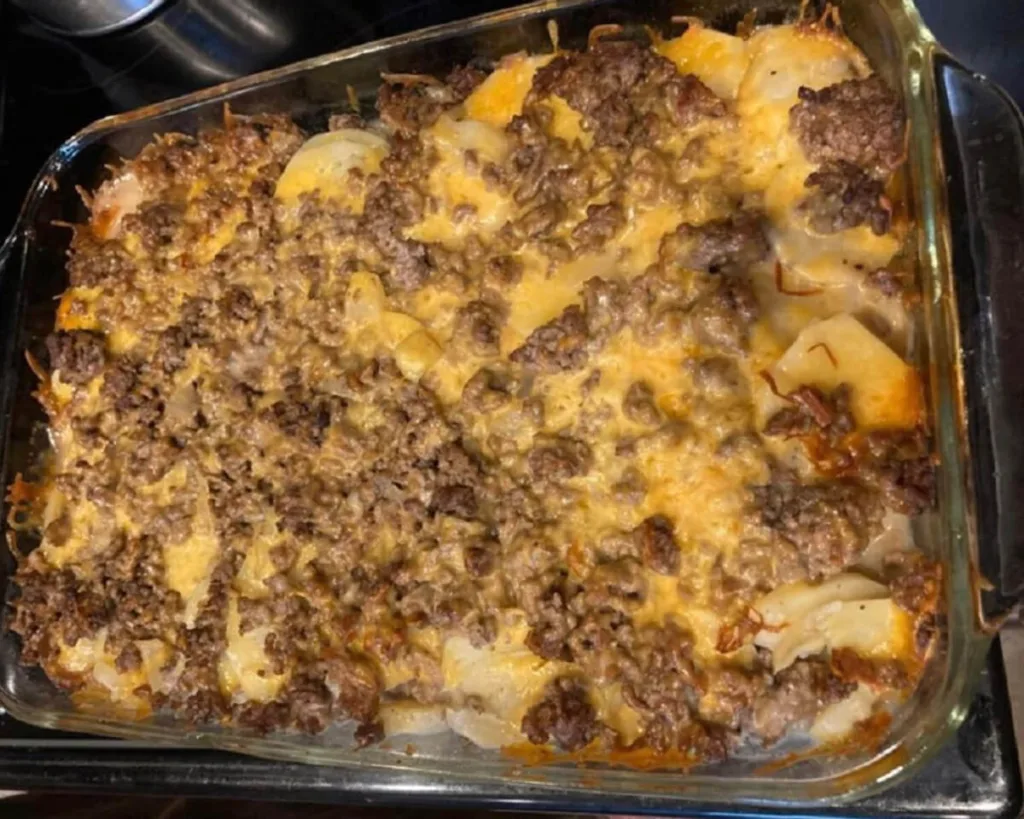 Cheesy Hamburger Potato Casserole