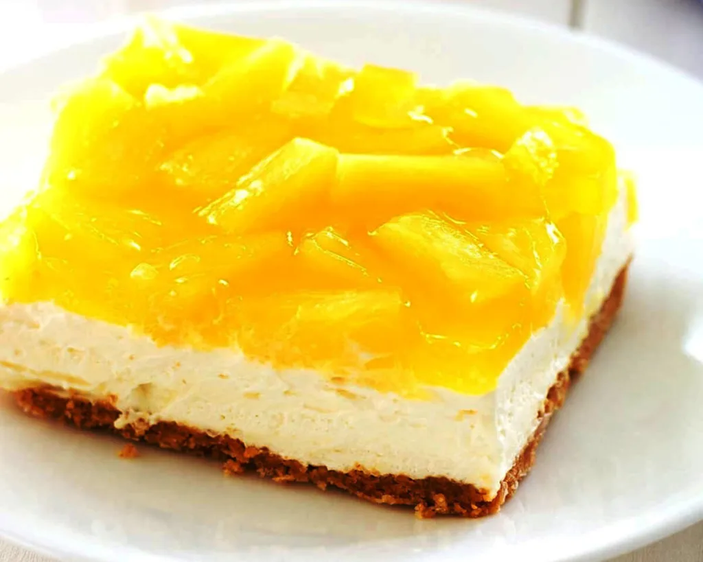 No Bake Pineapple Cheesecake