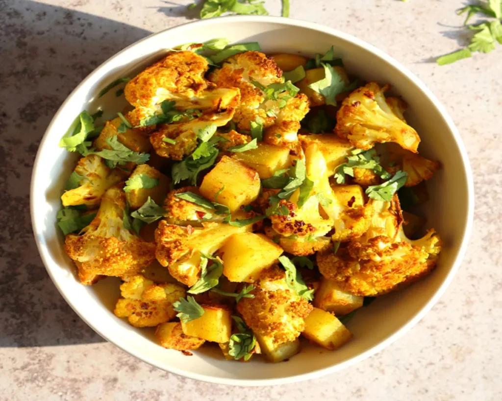 Baked Aloo Gobi Vegan Recipe