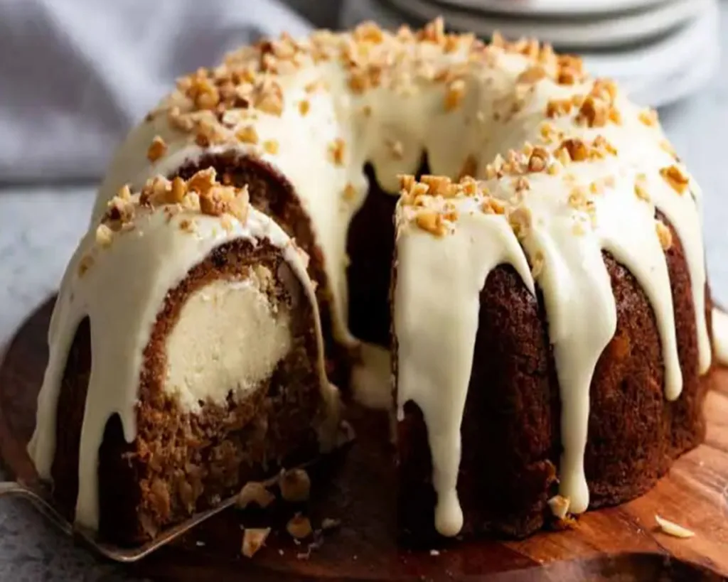 Cheesecake-Stuffed Carrot Bundt Cake