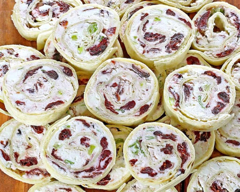 Cranberry Feta Pinwheels