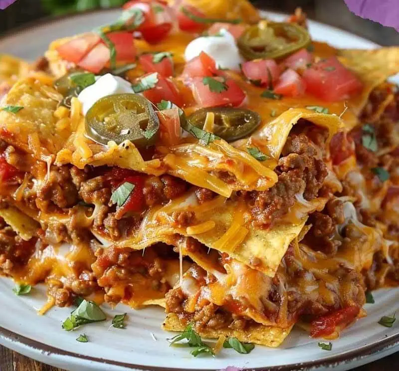 Cheesy Fritos Beef Bake