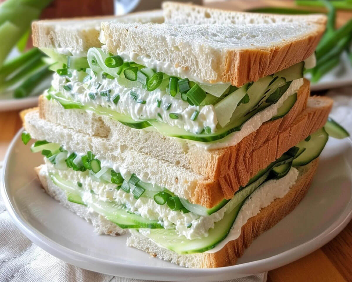 Cucumber Cream Cheese Sandwiches