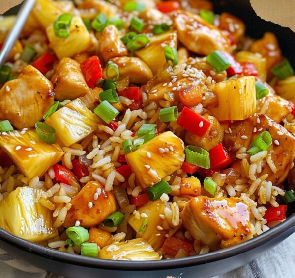 Everyone Loves Rice Pineapple Chicken and Rice Recipe: A Sweet and Savory One-Pan Dinner ...